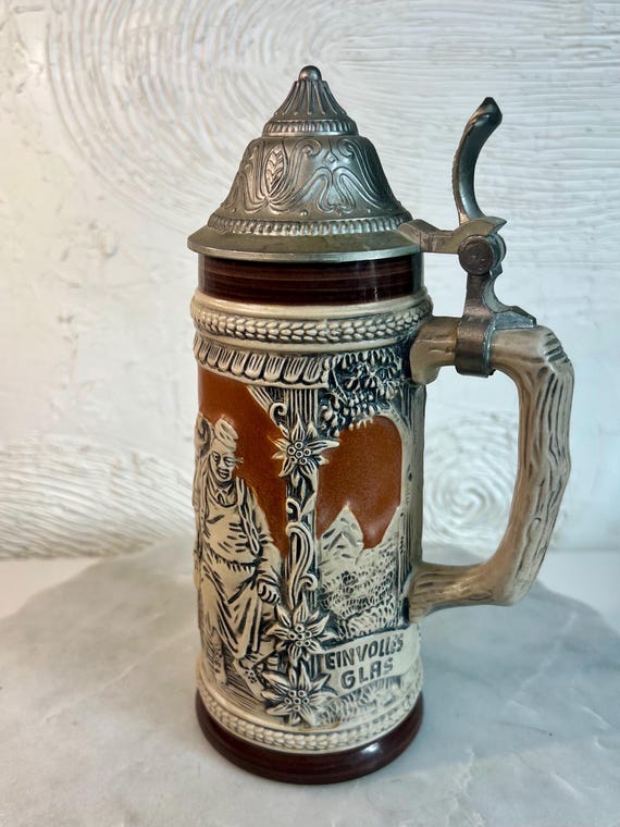 西ドイツ製GERZ蓋付きビアジョッキ 西ドイツ製GERZ蓋付きビアジョッキ