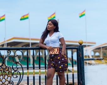 Ankara Women’s African Print Shorts