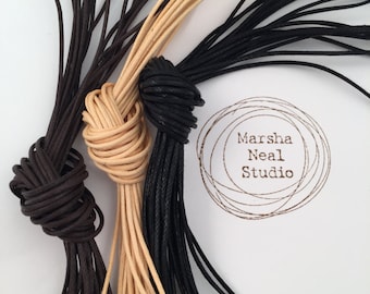 1mm Waxed Cotton Cord: DIY Bracelet Supplies - Brown, Natural, Black