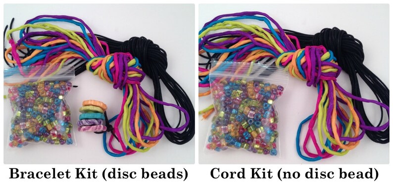 Summer Craft Kit for Adults Vacation Mode Bracelet DIY Craft Kit You Make Five Adult Friendship Bracelets in Neon Carnival Palette image 3
