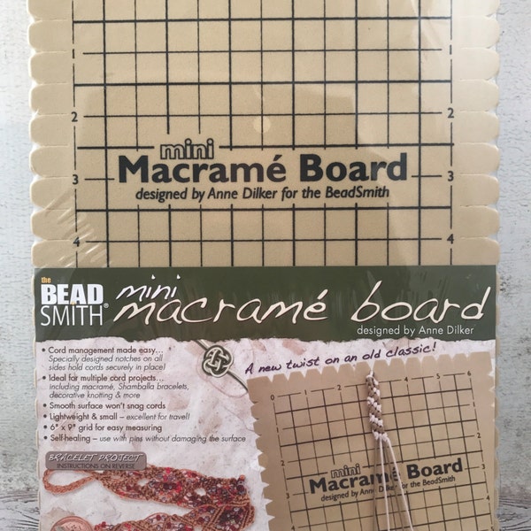 Mousse Mini Macrame Board - Bracelet d'amitié - Macrame - Stringing - Bracelet Board - Tressage Board - Bracelet Supplies