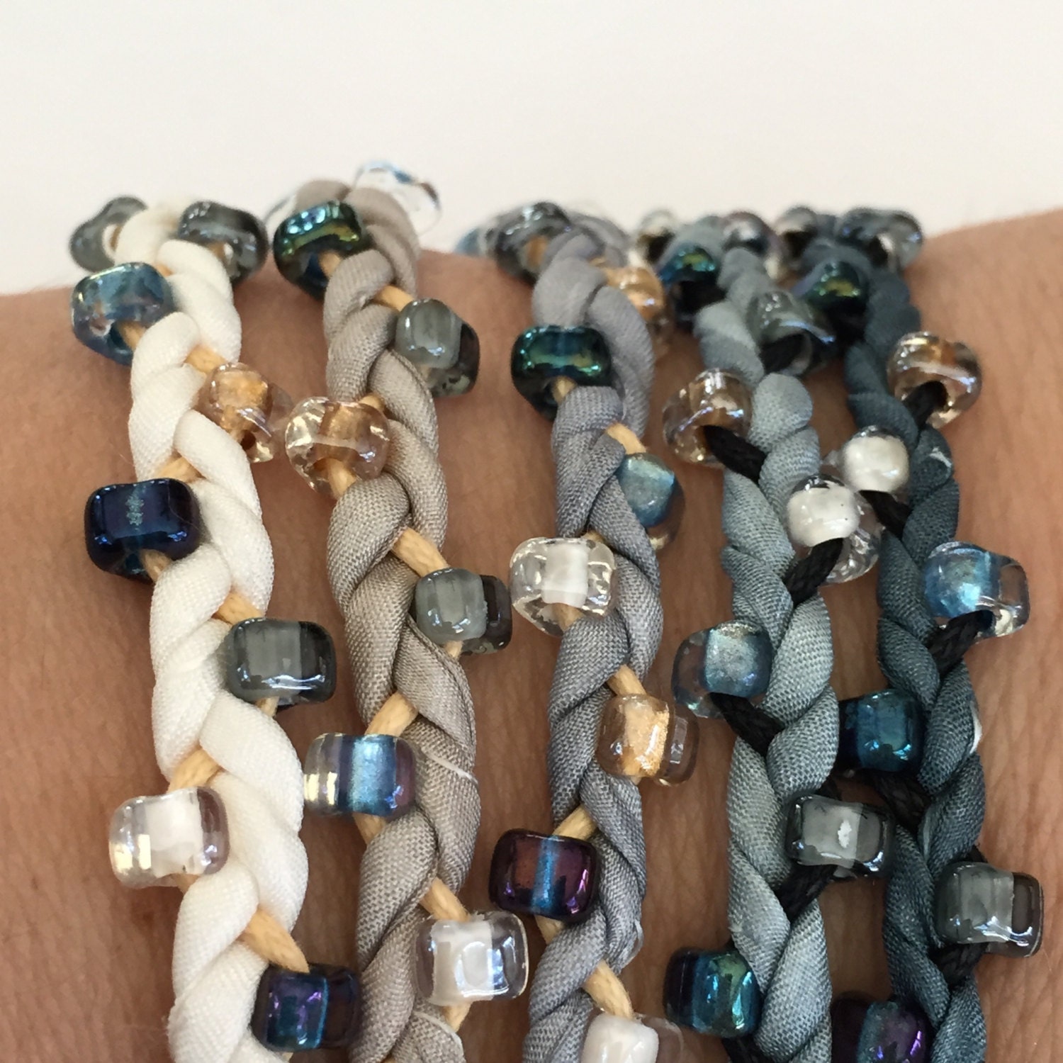 DIY Silk Wrap Bracelet or Silk Cord Kit DIY Craft Kit DIY