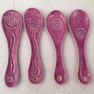 Handmade Flatware Ceramic Spoon Pottery Spoons Coffee Stirrer Dessert Spoon Artist Made Gift Ideas Home Gift Made To Order image 2