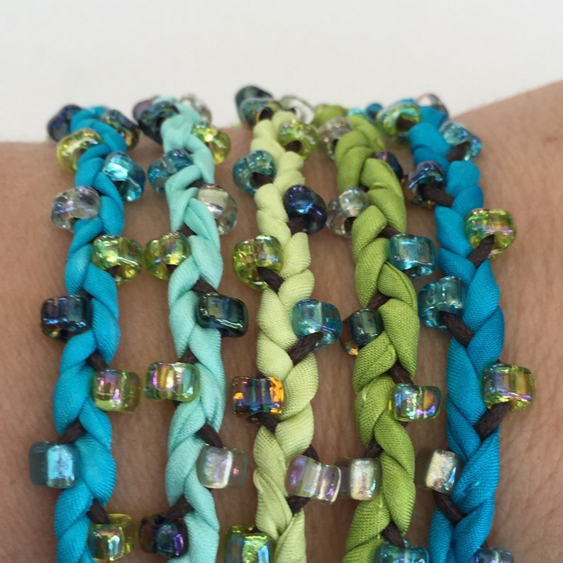 DIY Silk Wrap Bracelet or Silk Cord Kit DIY Bracelet DIY Craft Etsy