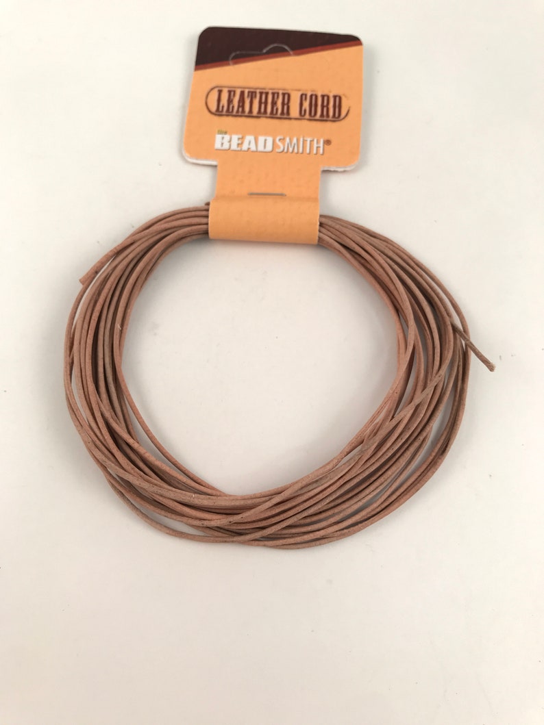 1mm round leather cord 5 yards 1mm natural leather 1mm brown leather 1mm black leather 180 inches Jewelry Supplies Stringing image 5