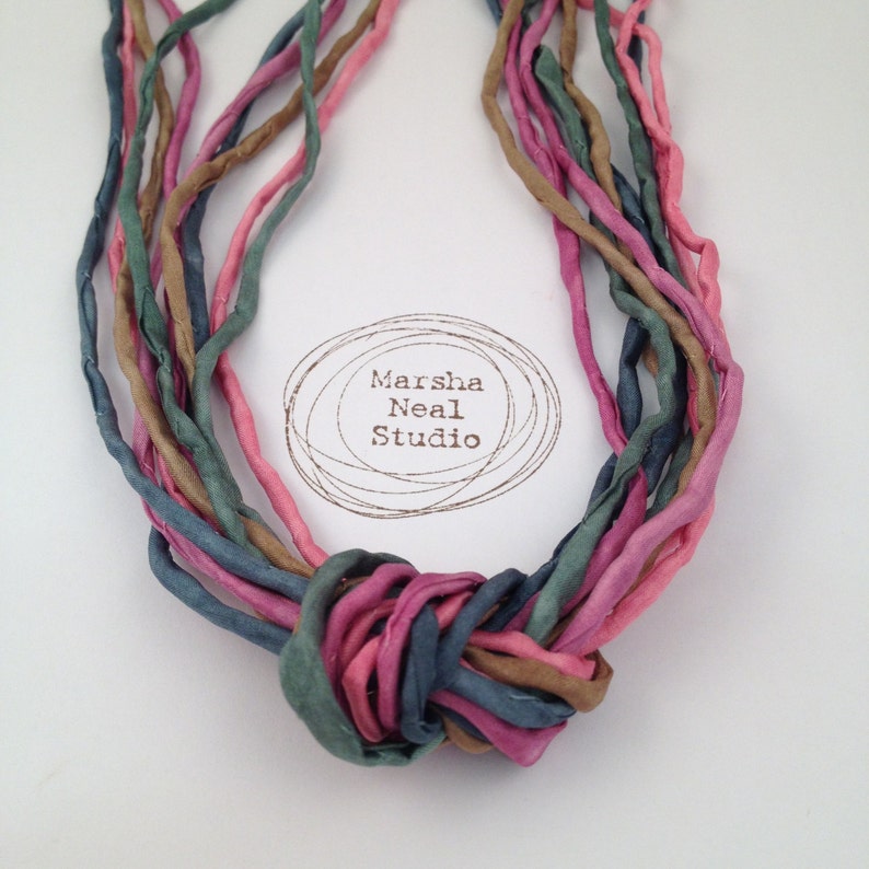 Hand Dyed Silk Ribbon Silk Cord DIY Jewelry Supplies Etsy