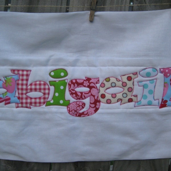 Summer Strawberries Personalized Burp Cloth