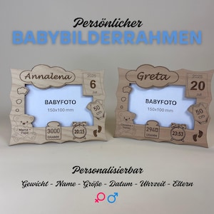BABY PICTURE FRAME personalizable