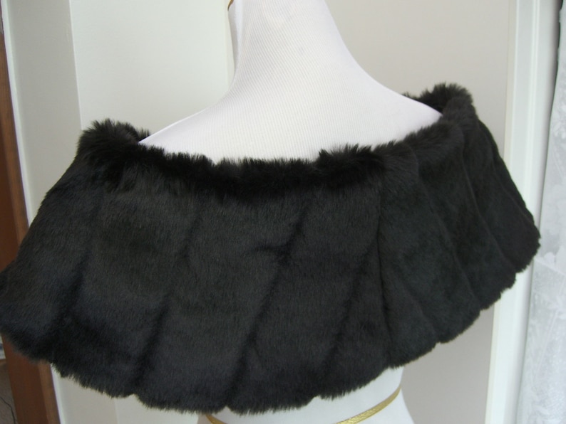 mink faux fur shawl