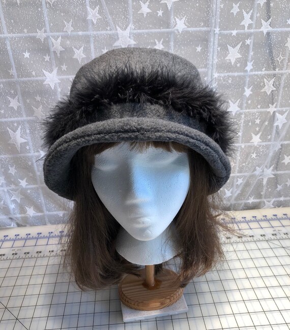 maribou bucket hat