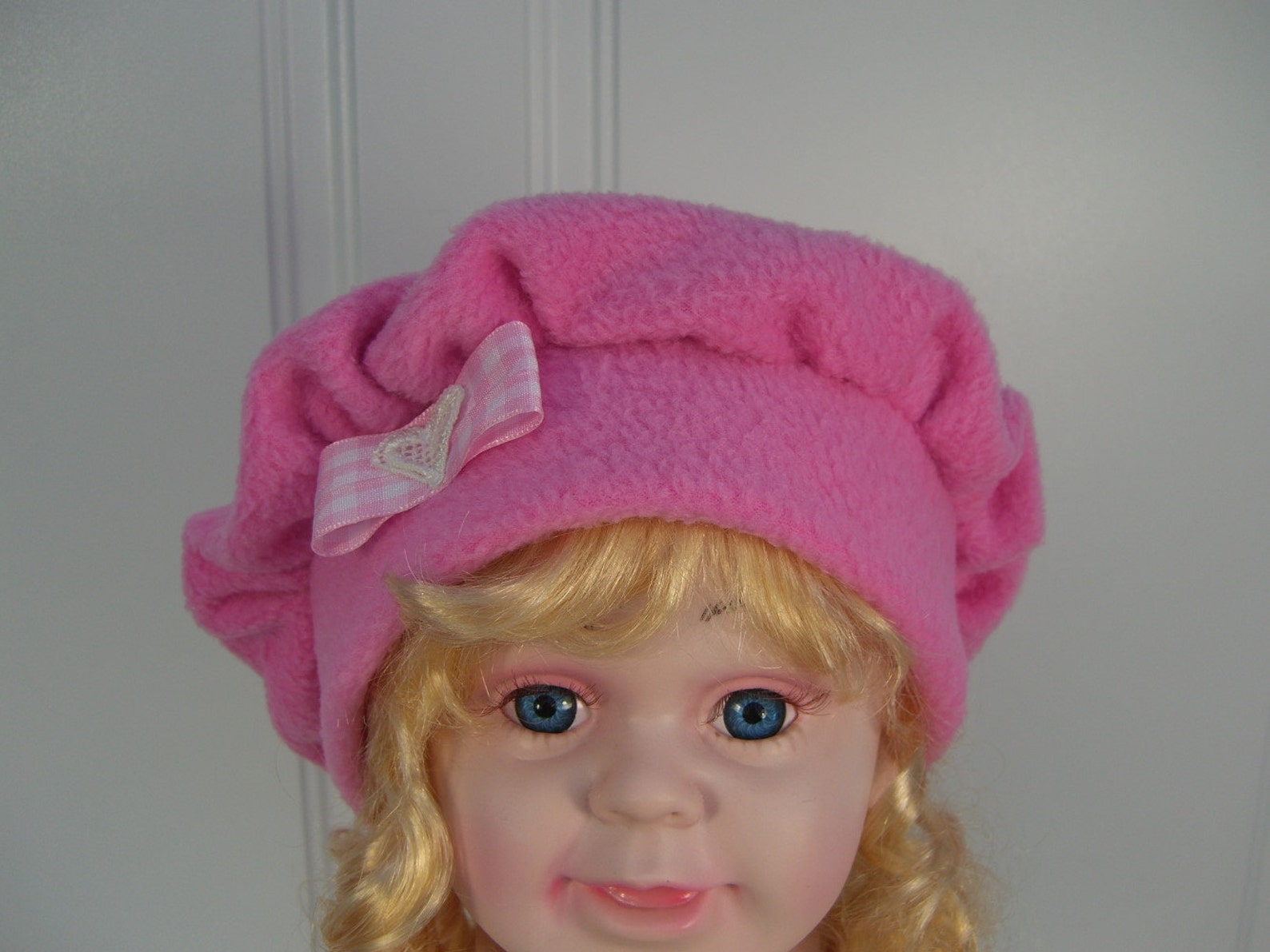 Baby BERET With Ribbon Bow Size 624 Months Baby Girl Beret Etsy
