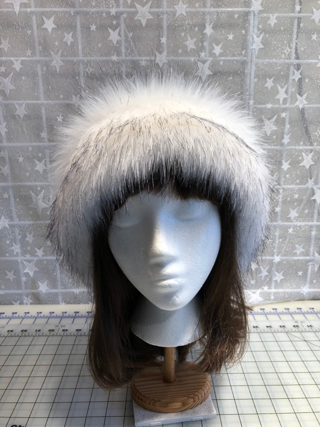 Russian Husky FAUX FUR HAT Pillbox Black Fleece Women's Etsy