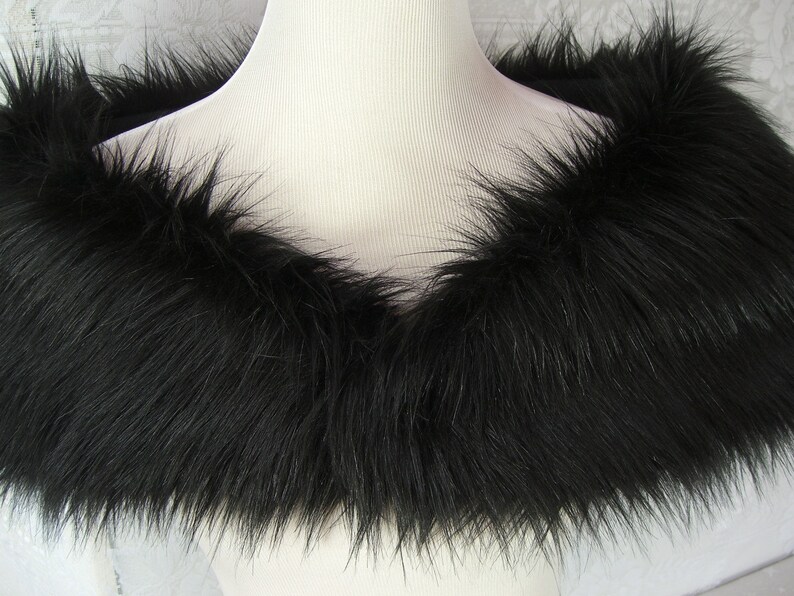 over the shoulder fur shawl