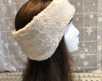 Cuddle Minky HEADBAND, Women, Men, Teen,  headband with earflaps, earwarmer, headwrap