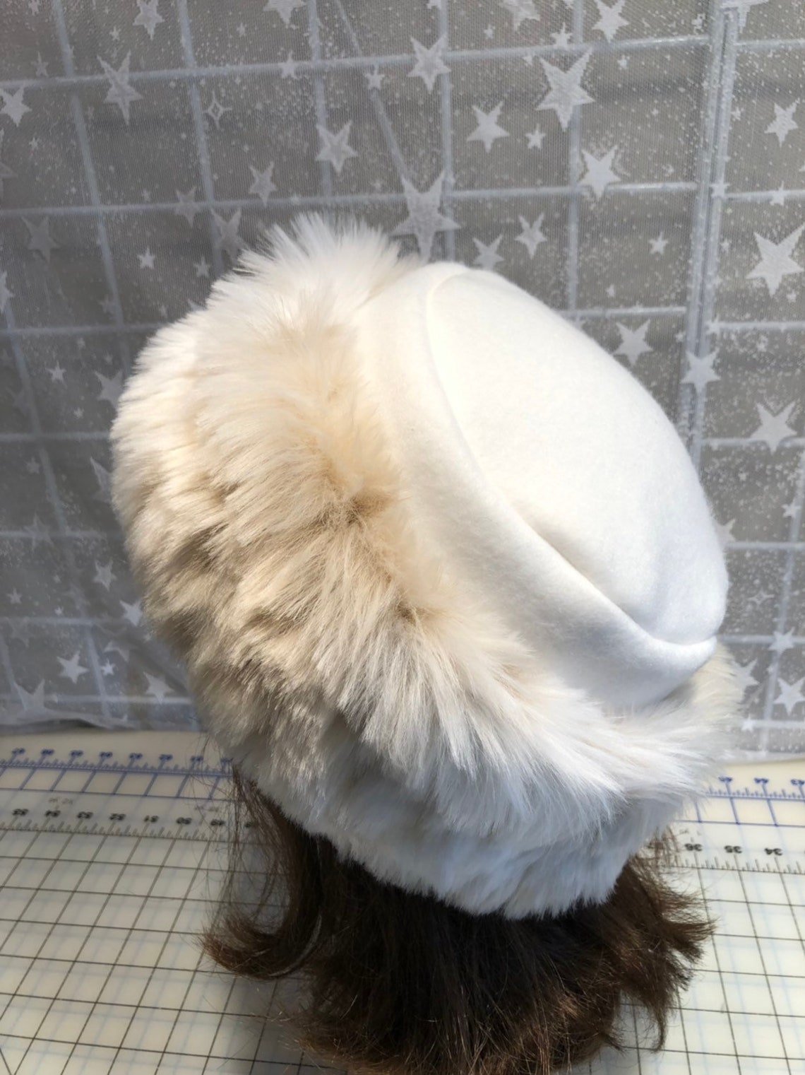 Snow Leopard FAUX FUR HAT Women's Fur Hat Ivory Faux Fur | Etsy