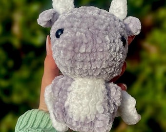 Crochet Dragon Plushie | Handmade Fantasy Plushie Gift