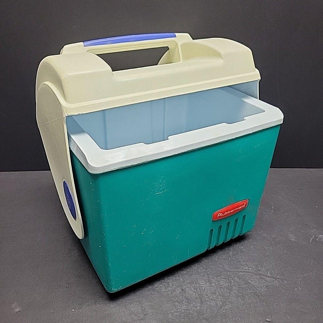VTG Rubbermaid Sidekick 1810 6 Can Mini Cooler USA 90s Lunch Box 