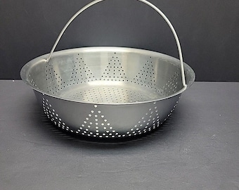 Steamer Basket 10" Insert Stainless Steel Round Steaming Strainer Heavy Duty