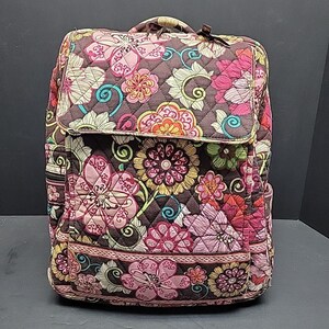 Vera Bradley Backpack Retired Mod Floral Pink Small Quilted  display picture 1