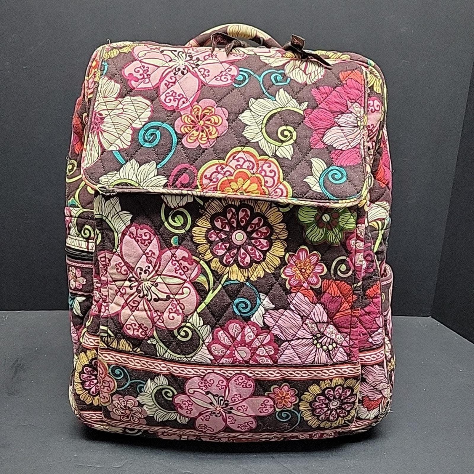 Vera Bradley Backpack Retired Mod Floral Pink Small Quilted  display picture 1