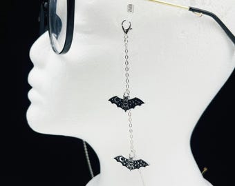 Bat Pendant Eyeglass Chain, Gothic Glasses Accessory