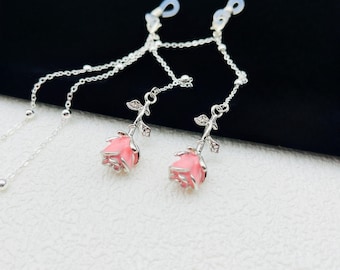 藤の宝石のメガネチェーン、紫の花のメガネチェーン - Etsy 日本