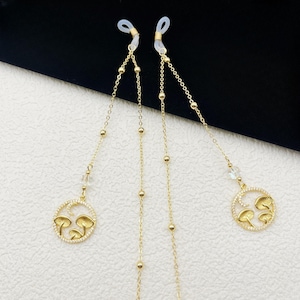 Realistic mushroom pendant glasses chain, fashionable women&#39;s glasses chain, forest mushroom eyeglass chain, glasses strap