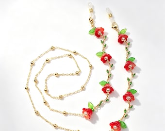 Valley Lily-brilketting, 14k gouden zonnebrilkoord