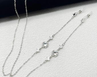 ムーンストーングラスロープ、ムーンペンダントサングラスチェーン、ギフト