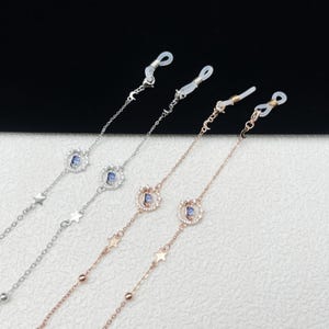 Fashion women&#39;s glasses chain, star, moon and planet glasses chain, crystal glasses chain, glasses accessories, gifts