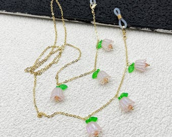 Ringflower Glasses Chain, 14K Gold Plated, Sunglasses Chain