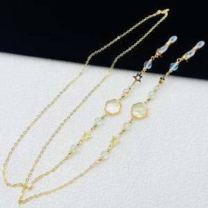 Venus eyeglass chain, gold-plated eyeglass chain, fashionable women&#39;s eyeglass chain, eyeglass accessories