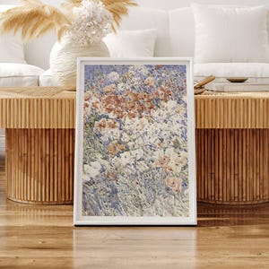 Frederick Childe Hassam The Island Garden | Watercolor Landscape Painting, Vintage Wildflower Print, Antique Flowers Wall Art Poster Artwork