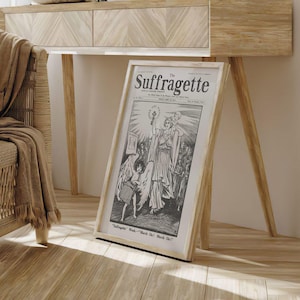 The Suffragette Newspaper 1913 | Antique Feminism Print, Vintage Votes for Women Wall Art, Poster, Womens Rights Artwork, Picture, Decor