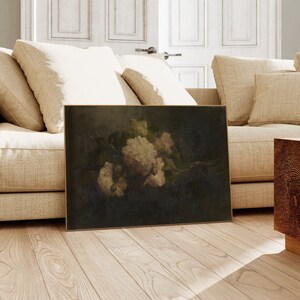 Margaretha Roosenboom Peonies | Vintage Print, Antique Country Cottage Painting, Neutral Floral Wall Art, Poster, Picture, Home Decor