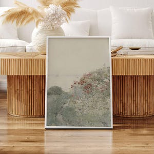 Frederick Childe Hassam Field of Poppies Appledore | Botanical Garden Oil Painting, Vintage Antique Art Print, Landscape Wall Poster Artwork