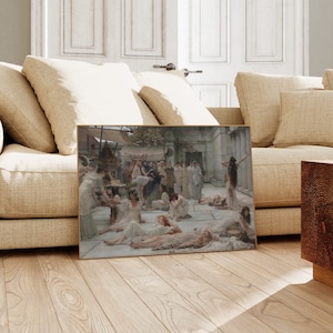 Lawrence Alma-Tadema Women of Amphissa | Vintage Reproduction Painting, Print, Antique Fine Art Wall Poster Artwork Picture
