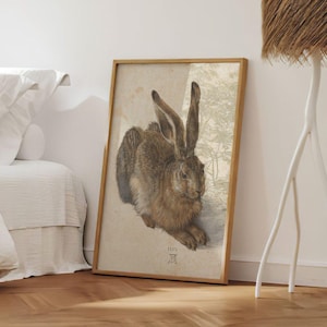 Albrecht Dürer Hare | Watercolour Animal Painting, Vintage Print, Fine Wall Art Poster, Northern Renaissance Artwork, Home Decor