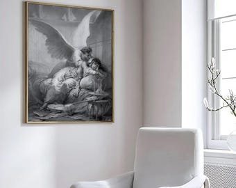 Mihaly von Zichy Tamara and Demon | Romantic Encounter, Vintage