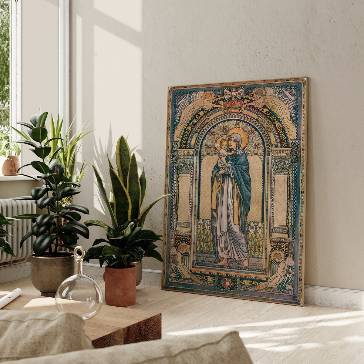Jeanne Labrousse Madonna and Child Religious Painting, Art Print, Fine Wall Art Poster, Mary & Jesus Artwork, Home Decor Marian Pictures - Etsy