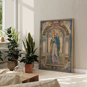 Jeanne Labrousse Madonna and Child | Religious Painting, Art Print, Fine Wall Art Poster, Mary & Jesus Artwork, Home Decor Marian Pictures
