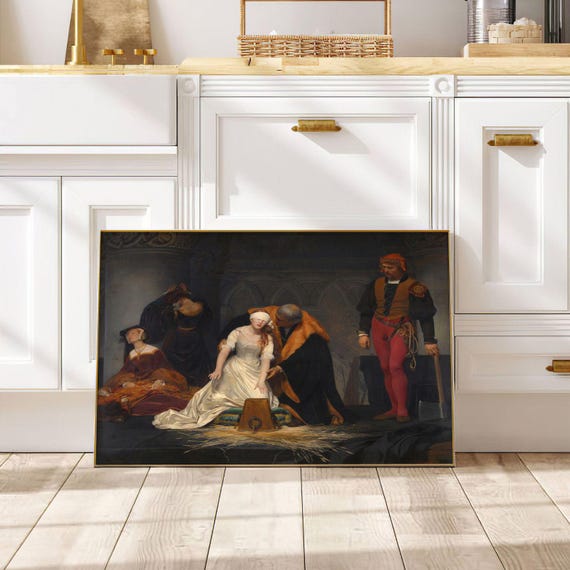 Lady Jane Grey Painting The Execution Of Lady Jane Grey A Moving