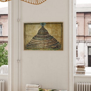 Sandro Botticelli Map of Hell | the Divine Comedy Painting, Vintage ...