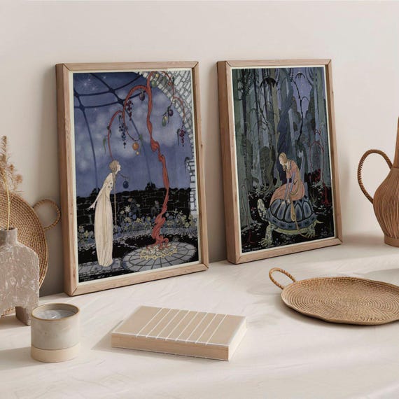絵画 K.schottler キャサリーナスコットラー ポスターアート E136 Tea O'Clock Print by Ekaterina Zagorska | Poster – Desenio