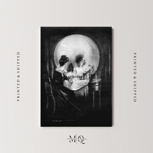 Charles Allan Gilbert Todo es vanidad / Memento Mori Pintura, Impresión vintage de Vanitas, Póster de arte mural fino Imagen de obra de arte de ilusión óptica imagen 4