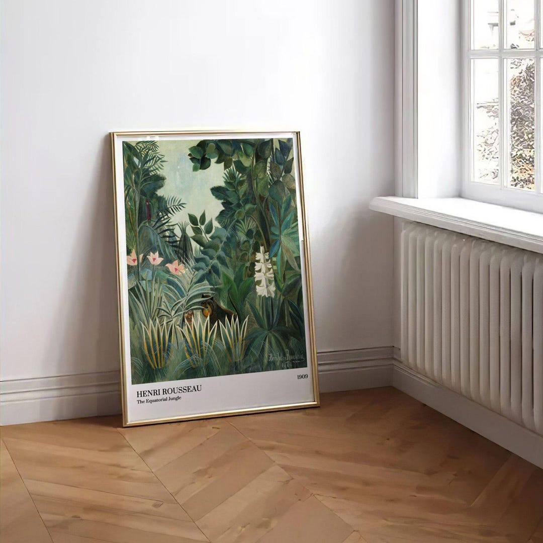 アンリ・ルソー「赤道ジャングル」展ポスター｜フランスのトロピカル