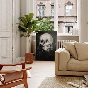 Charles Allan Gilbert Todo es vanidad / Memento Mori Pintura, Impresión vintage de Vanitas, Póster de arte mural fino Imagen de obra de arte de ilusión óptica imagen 8