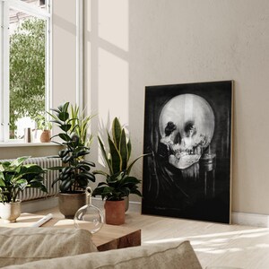 Charles Allan Gilbert Todo es vanidad / Memento Mori Pintura, Impresión vintage de Vanitas, Póster de arte mural fino Imagen de obra de arte de ilusión óptica imagen 10