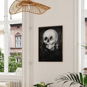 Charles Allan Gilbert Todo es vanidad / Memento Mori Pintura, Impresión vintage de Vanitas, Póster de arte mural fino Imagen de obra de arte de ilusión óptica imagen 5