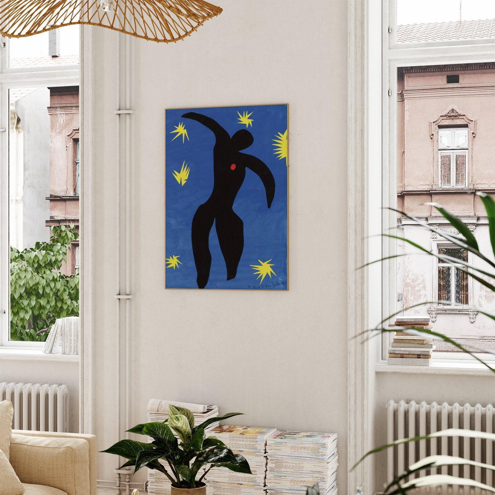 Henri Matisse Icarus | Antique Jazz Cut Outs Gouache Poster